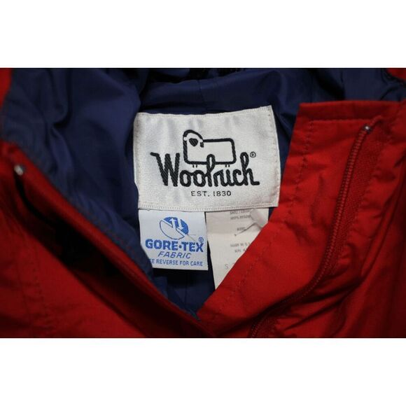Woolrich Gore-Tex Pullover Jacket Red & Blue Men’s Size XL Waterproof Windbreake - Picture 2 of 5